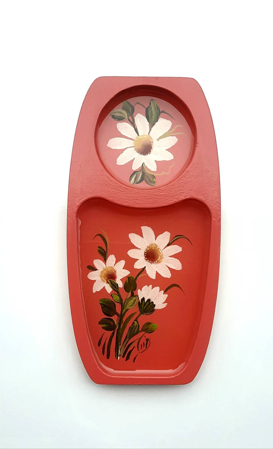 زیرماگی چوبی نقاشی شده رزین دار، 11×21