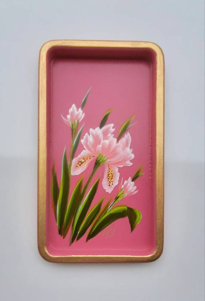 سینی چوبی نقاشی شده، 13×23